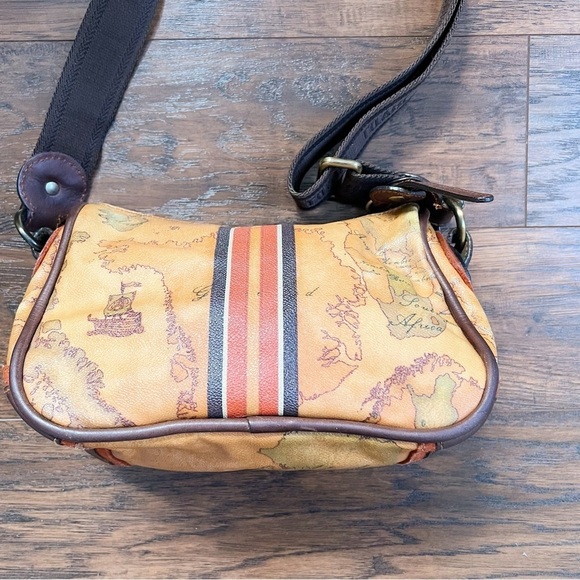 Alviero Martini • 1 Classe map purse Geo Classic shoulder bag crossbody leather - Picture 6 of 13